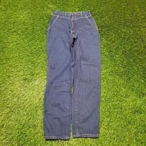 Vintage 80s Lee MS Yoked Rider Jeans Womens 28 Made in USA Tapered Size 6